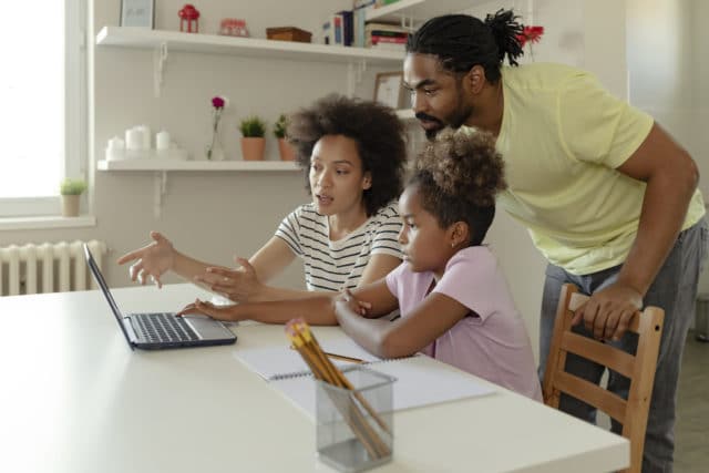 Family researching online